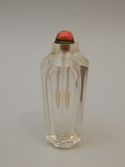 Flacon tabatière en cristal de roche, de...