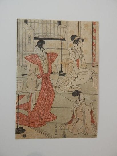 Eishô, Seigneur et deux femmes.