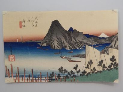 Hiroshige, 53 stations du Tokaido. N°31,...