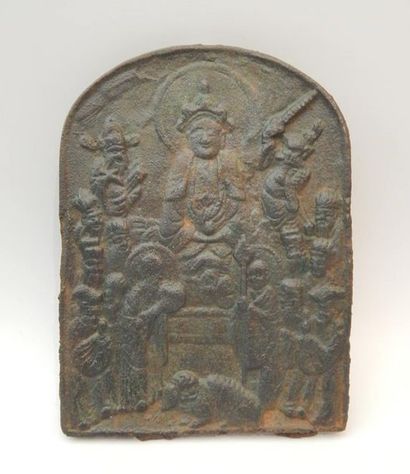 108 BIS - Plaque en fonte de fer à décor...