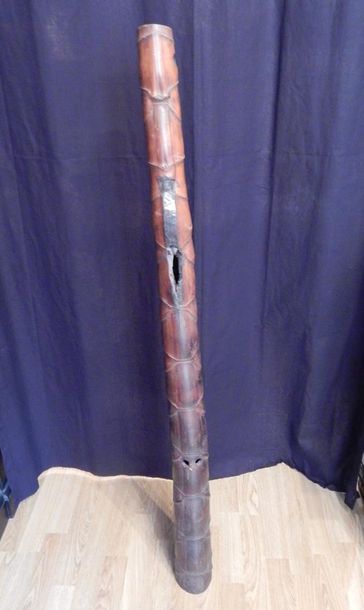 Instrument de cérémonie (?) en bambou. L :...