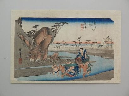 Hiroshige, série Tôkaidô gojûsan tsugi no...