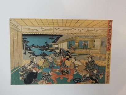 Toyokuni III, oban yoko-e, série des loyaux...
