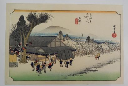 Hiroshige, 53 stations du Tokaido, station...
