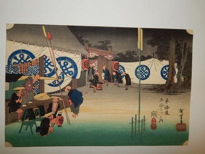 Hiroshige, 53 stations du Tokaido, station...