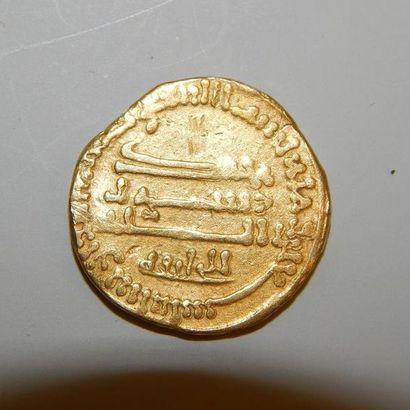 Dinar en or, Abbasside 190 de l’hégire. Souverain :...