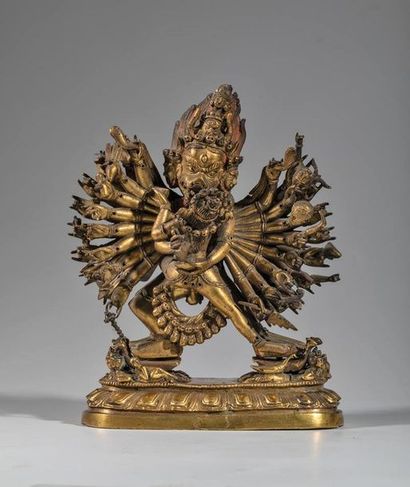 Dharmapâla Yamântaka sous sa forme Vajrabhairava,...