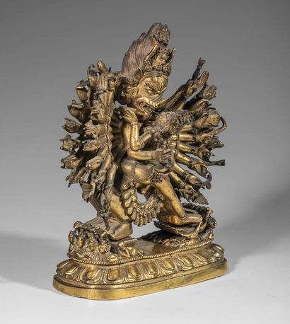 Dharmapâla Yamântaka sous sa forme Vajrabhairava,...