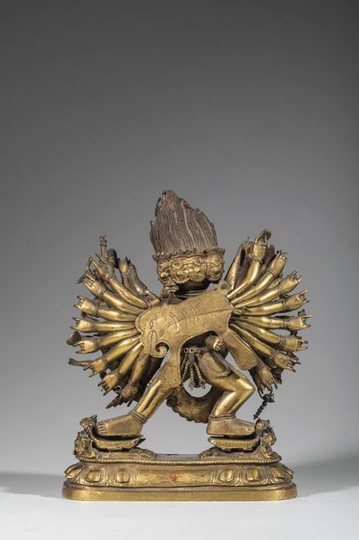 Dharmapâla Yamântaka sous sa forme Vajrabhairava,...