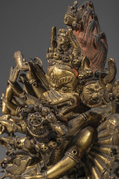 Dharmapâla Yamântaka sous sa forme Vajrabhairava,...