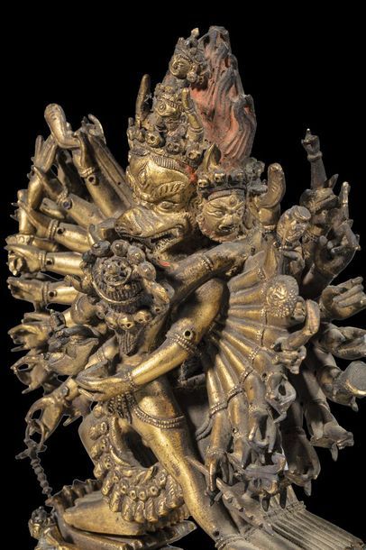 Dharmapâla Yamântaka sous sa forme Vajrabhairava,...