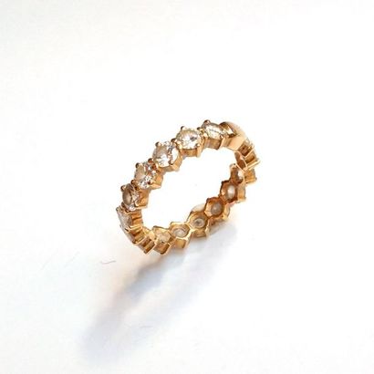 ALLIANCE AMERICAINE en or jaune 18K (750/°°)...