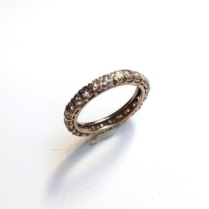 ALLIANCE AMERICAINE en or gris 18K (750/°°)...