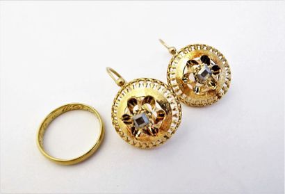 IMPOSANTES BOUCLES D'OREILLES dormeuses en...