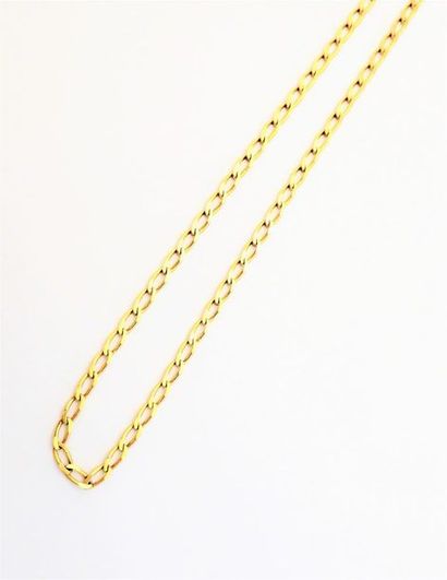 CHAINE maille cheval en or 18K (750/°°),...