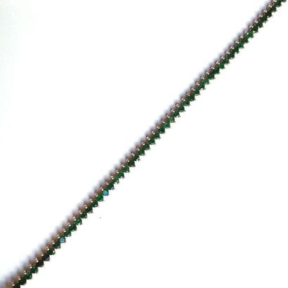 BRACELET en argent (925°/°°) articulé serti...