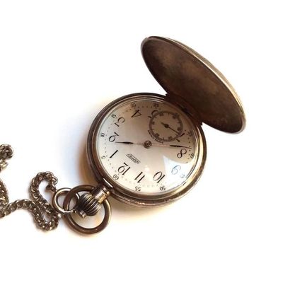 MONTRE A GOUSSET en argent (925°/°°), fond...
