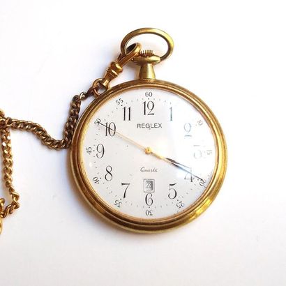 MONTRE A GOUSSET en argent (925°/°°), fond...