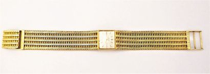 MOVADO. BRACELET MONTRE DAME en or 18K (750/°°),...