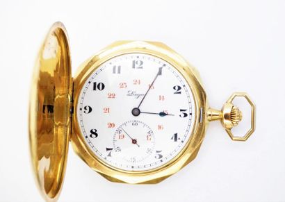 LEGA. MONTRE A GOUSSET en or 18K (750/°°),...