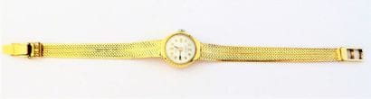 ELVIA. BRACELET MONTRE en or 18K (750/°°)....