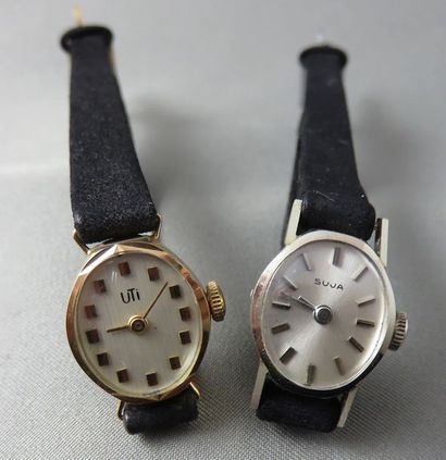 UTI et SUJA. LOT de 2 Montres Bracelet de...