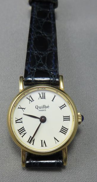 QUILBE, PARIS. MONTRE BRACELET de Dame en...