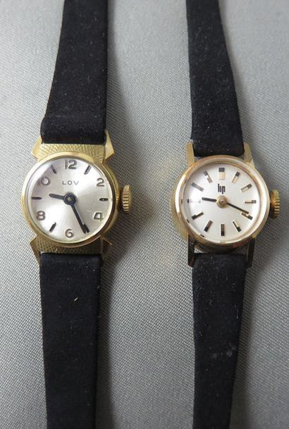 LIP et LOV - LOT de 2 Montres Bracelet de...