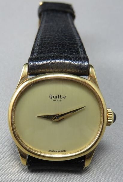 QUILBE, PARIS. MONTRE BRACELET de Dame en...