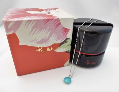 POMELATTO. COLLIER en or blanc 18 K (750/°°)...