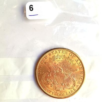 UNE PIECE de 20 $ or, 1896