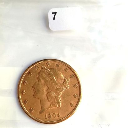UNE PIECE de 20 $ or, 1904