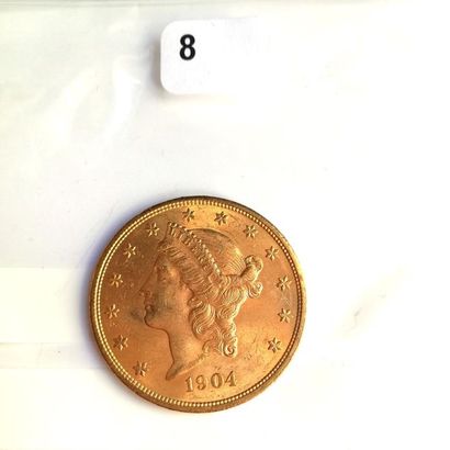 UNE PIECE de 20 $ or, 1904