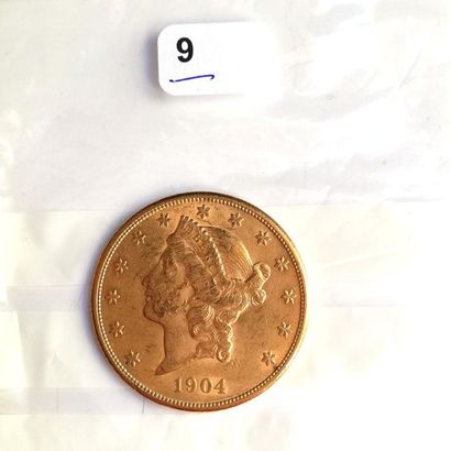 UNE PIECE de 20 $ or, 1904