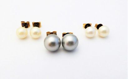 Lot de 3 paires de BOUCLES D'OREILLES en...