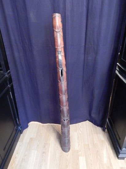 Instrument de cérémonie (?) en bambou. L :...