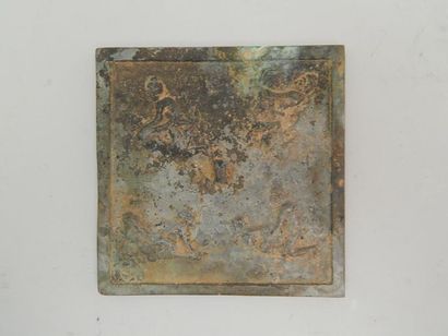 Miroir carré en bronze