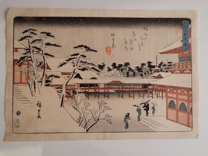 Hiroshige. Edo Meisho. Ueno Toeizan