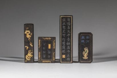 Quatre pains d’encre. Chine, Qing, XIXe ...