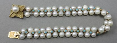 BRACELET composé d'un fermoir formant une...