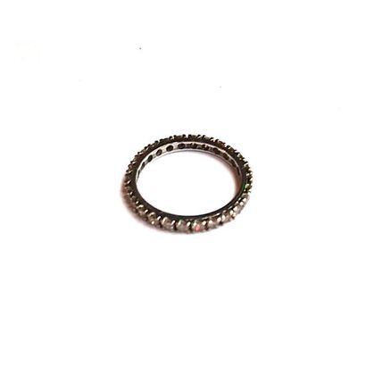 ALLIANCE AMERICAINE en or gris 18k (750/°°)...