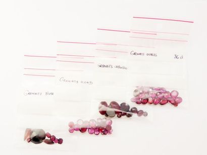 1 lot de GRENATS ovale rhodolite ( de Perpignan)...