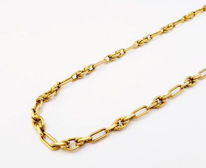 CHAINE en or 18k (750/°°), maille fantaisie,...