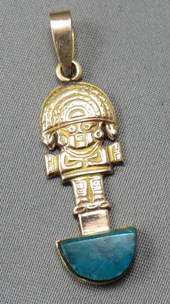 PENDENTIF en alliage d'or 14k (585°/00),...