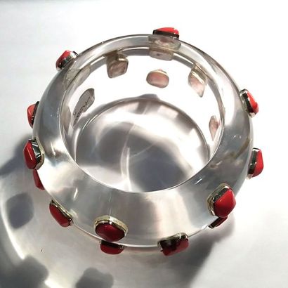 IMPORTANT BRACELET COUTURE en plexi transparent...