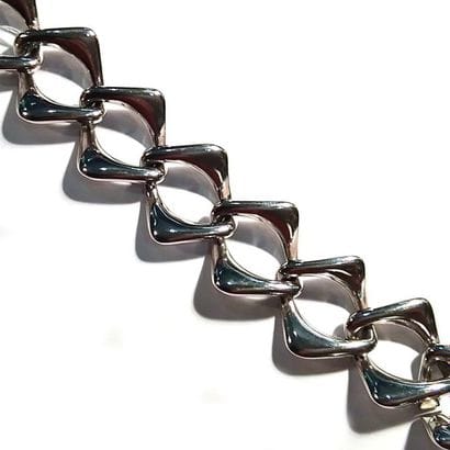 BRACELET COUTURE en argent (925/°°) à maillons...