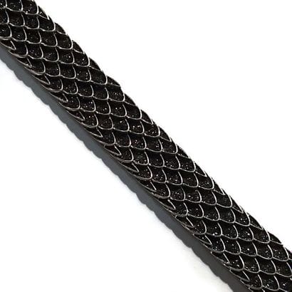 BRACELET large articulé en argent (925/°°)...