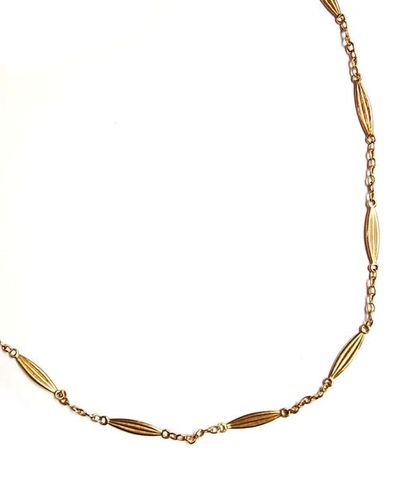 COLLIER en or jaune 18k (750°/°°) maille...