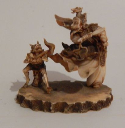 112 bis. Netsuke représentant un Guerrier...