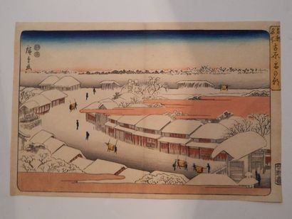 Hiroshige Toto Meisho (Yoshiwara Yukimoasa),matin...